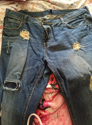 Vaqueros Kiabi rotos Talla L