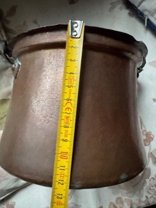Antico paiolo rame martellato inizio '900