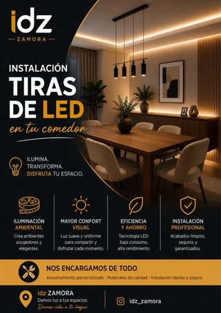 Instalación tiras de led y electricidad en lleida