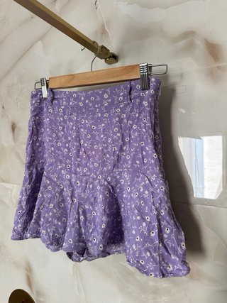 Falda floral Zara Talla S