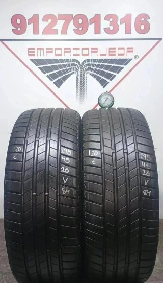 195 45 16 V BRIDGESTONE RUEDA SEMINUEVA INCREIBLE