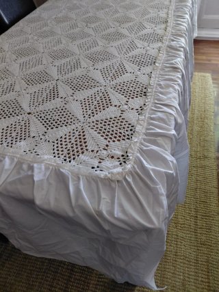 Colcha ganchillo hecha a mano para cama 135 cm