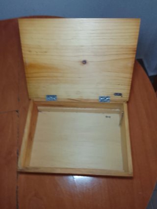 Caja madera flores