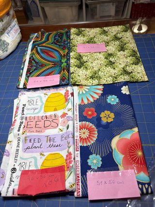 Telas patchwork variadas 51x56 cm