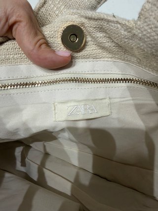 Bolso de playa con abalorios y palmeras