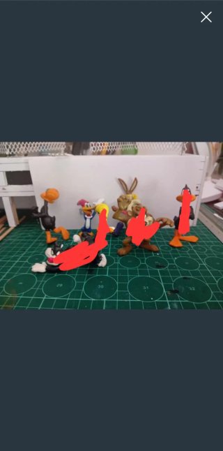 Lote Figuras Goma Looney Tunes