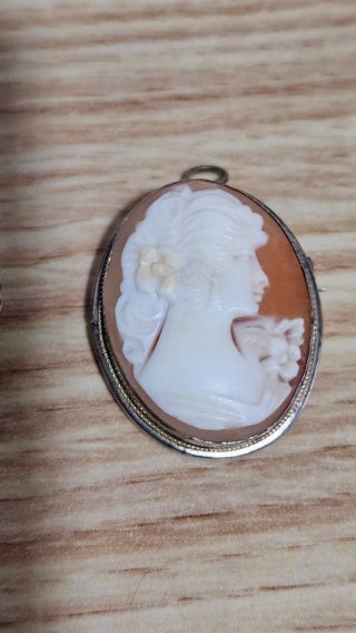 Broches colgantes plata 800