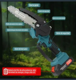 Motosierra Telescópica Plegable (2 Baterías)