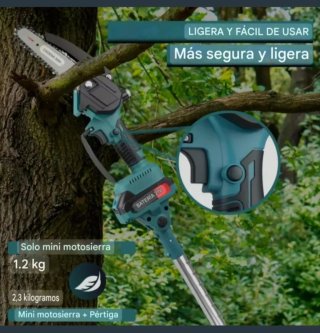 Motosierra Telescópica Plegable (2 Baterías)