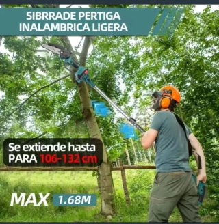 Motosierra Telescópica Plegable (2 Baterías)