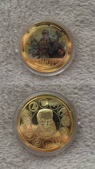 Moneda Conmemorativa Stan Lee Marvel 1922-2018