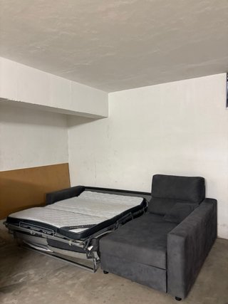 Sofá Cama Gris Tela