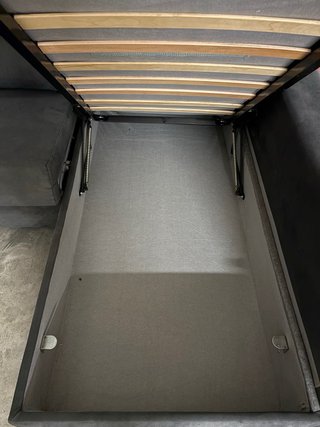 Sofá Cama Gris Tela