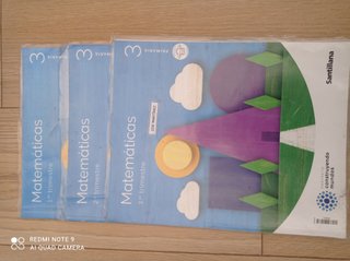 Libros de mate lengua natu y socia 3 primaria.