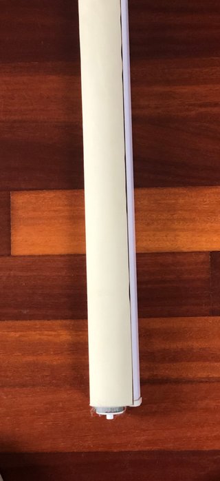 Estor de tela blanco