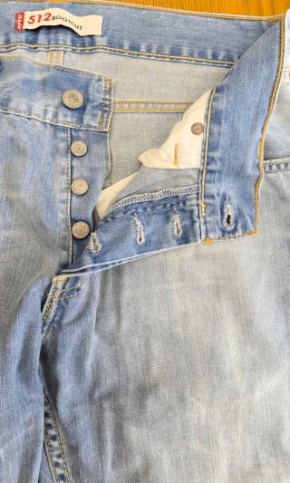 Levi's 512 Bootcut W32 L32 botones