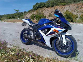 Suzuki GSXR 600 Sportbike Azul/Blanco