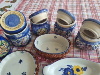 Set colazione ceramica decorata