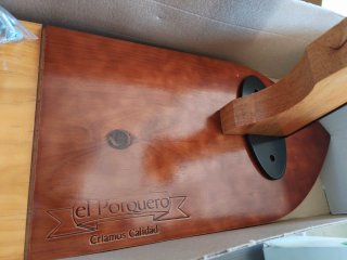 Jamonero El Porquero madera y metal