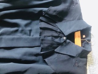 Blusa negra gasa XL