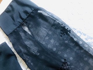 Blusa negra gasa XL