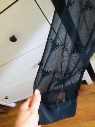 Blusa negra gasa XL