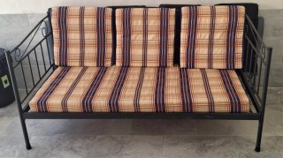 Sofá Cama Exterior Metal Beige