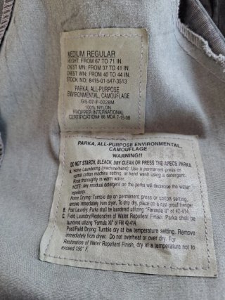 Chaqueta Gore-Tex Camuflaje Ejército USA