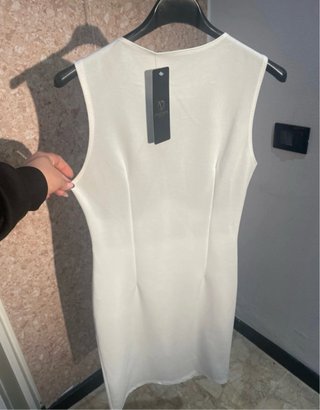 Abito bicolore nero e bianco