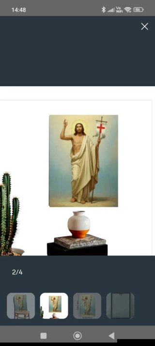 Jesús Resucitado, cuadro.