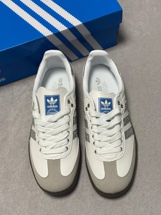 Adidas Samba glitter Plata y Blanco Mujer 39 1/3
