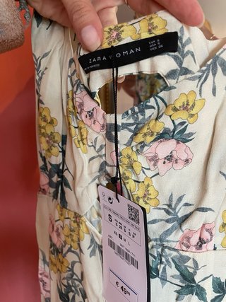 Mono Zara estampado floral