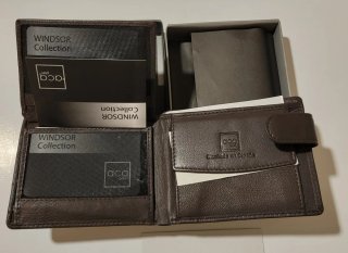 Cartera ACQ Hombre Piel Marrón Nueva
