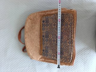 Mochila corcho estampado azulejos portugueses