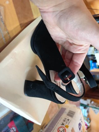 Zapatos slingback negros mujer talla 36