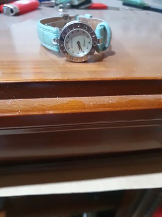 Reloj Bulgari Plata y Turquesa