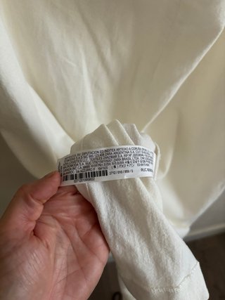 Vestido Zara Espalda Descubierta Blanco