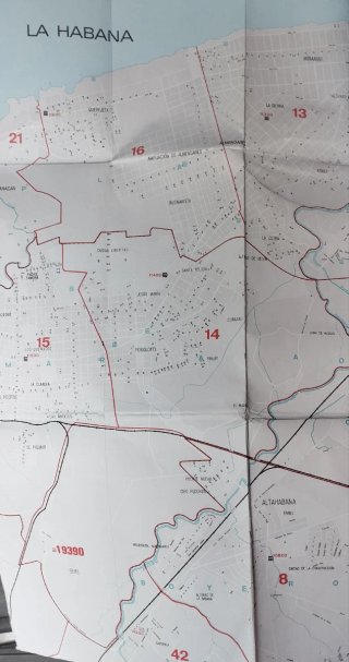 Mapa Codificación Postal Ciudad de La Habana