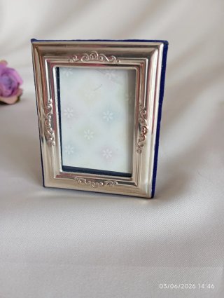 Portafoto Argento e Blu