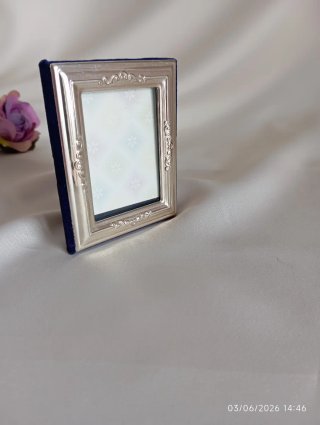 Portafoto Argento e Blu