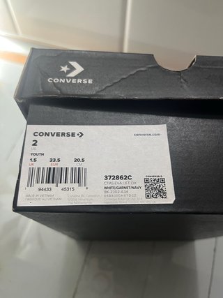 Converse Blancas Talla 33,5