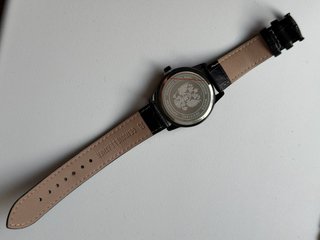 orologio quarzo aquila russa nero cinturino pelle