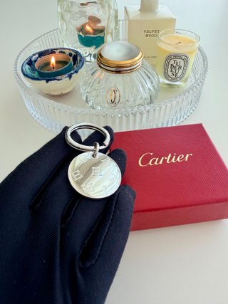 Llavero Cartier Plateado Caja Original