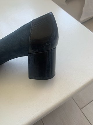 Décolleté Geox Blu Scamosciato Tacco