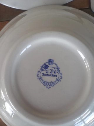 Lote Vintage Santa Clara Platos escudo Galicia