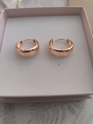 Pendientes Aro Dorados estilo canoa