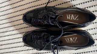 Zapatos charol Zara negros