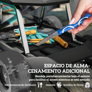 Banco Jardín Ruedas - Carga 130kg