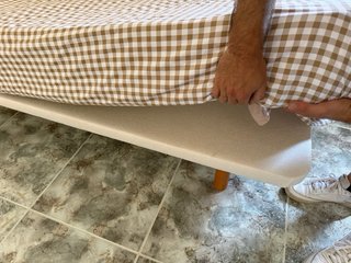 Cama 105x190cm colchón + 2 bases tapizadas