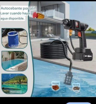 A ESTRENAR!Hidrolimpiadora Portátil 2 Baterías 21V